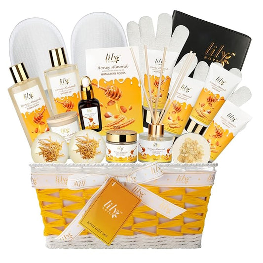 Fathers Day Gifts for Men Dad - 18-Piece Luxury Bath & Body Gift Basket Set for Women, Spa Gift Basket Self Care Gifts for Her & Him | Mothers Day, Christmas, Birthday Gifts, All Occasion Present