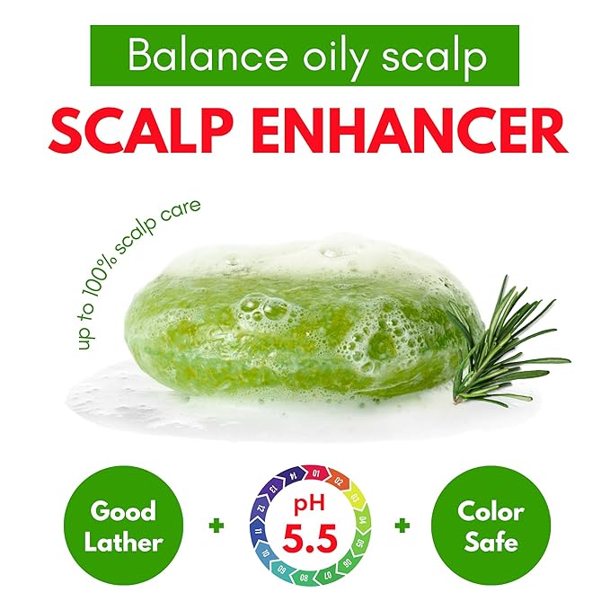 Rosemary Shampoo and Conditioner Bar Set 3 - Hair Growth, Regrowth, and Anti Hair Loss - Natural Solid Shampoo Bars for Women with Straight, Curly Hair for Thinning, Thickening Sulfate & Silicone free