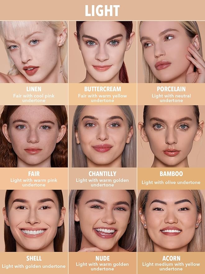 SHEGLAM SKin-Focus Full Coverage Powder Foundation Oil-Control Lightweight Face Pressed Powder Makeup-Linen