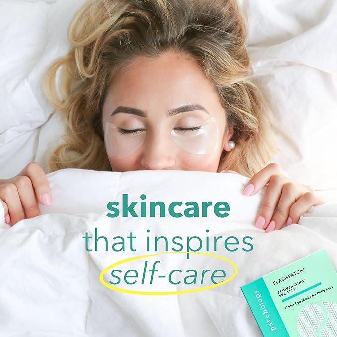 Patchology Under Eye Gel Patches – Natural Eye Masks for Puffy Eyes, Dark Circles & Eye Bags, Soothing Skincare Treatment for All Skin Types, Beauty & Personal Care Essentials (5 Pairs)