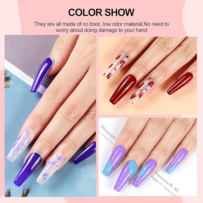 53PCS Gel Nail Polish Kit with U V light and Drill Starter Kit, 35 Colors Gel Polish Set 5pcs Top Base Coat Spring Summer Neutral Colors Professional Nail Lamp Gel Manicure Kit Gifts for Women