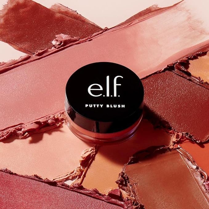 e.l.f. Putty Blush, Creamy & High-Pigment Formula For A Natural Glow, Delivers A Semi-Matte & Powder Finish, Vegan & Cruelty-Free, Fiji