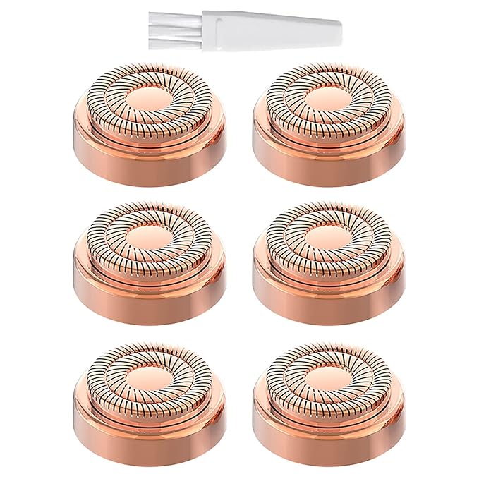 Gen 2 Replacement Heads Compatible With Flawless Facial Hair Remover For Women, Double Ring Replacement Blades For Old Flawless, 6 Count