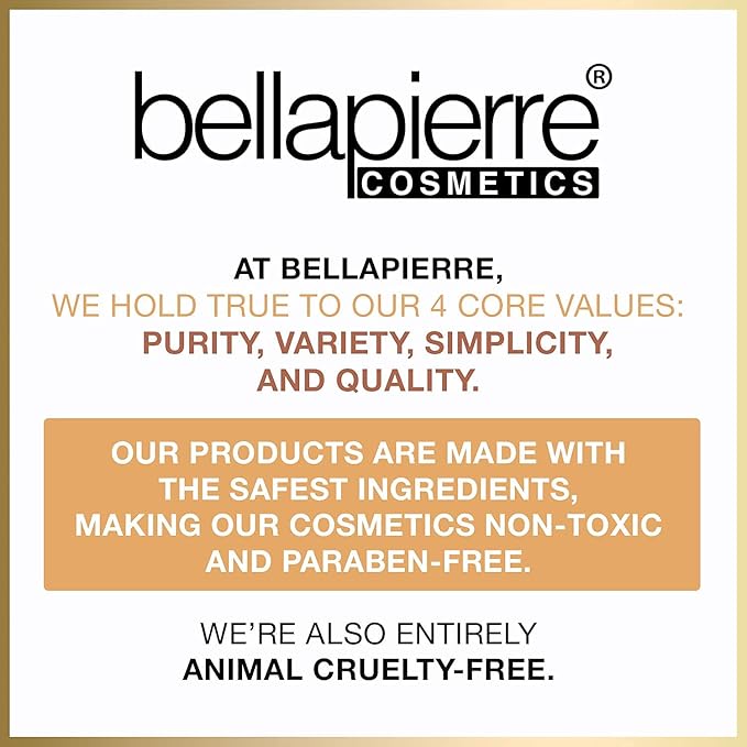 bellapierre Compact Mineral Foundation SPF 15 | Vegan & Cruelty Free Natural Makeup | Full Coverage Matte Foundation | Hypoallergenic | Oil & Talc Free - 0.35 Oz - Brown Sugar