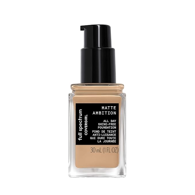 COVERGIRL Matte Ambition, All Day Foundation, Medium Cool 1, 1.01 Ounce