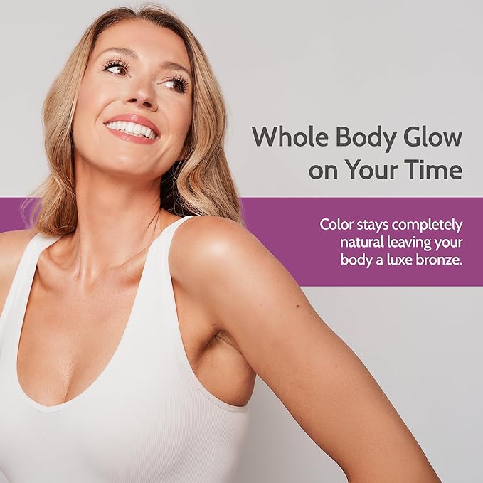 Fake Bake Flawless Self-Tanning Liquid Streak-Free, Long-Lasting Natural Glow For All Skin Tones - Sunless Tanner with Professional Mitt For Easy Application, Black Coconut Scent - 6 oz (Pack of 2)