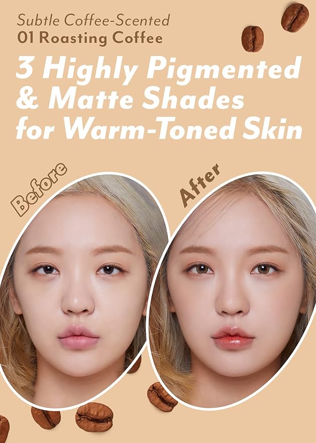 I'm Meme Palette - Afternoon Tea Contour | Roasting Coffee, Bronzer Palette for Face & Cheeks, Matte Powder Bronzer, Natural Makeup, Buildable Coverage, Light to Medium, For Warm Tone Skin, 0.4 Oz