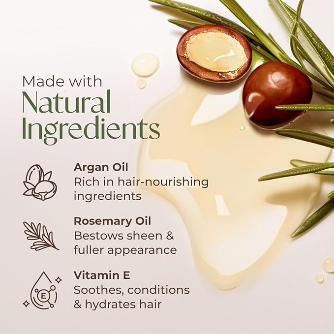 Black Hair Dye, Hair Dye Shampoo, Argan Oil Hair Dye for Men & Women, 3 in 1 Hair Dye Shampoo, Easy to Use, Shampoo Para Canas for Gray Hair Coverage 16.9 FlOz (Black)