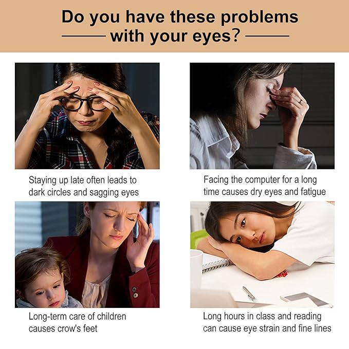 Caffeine Eye Serum - with EGCG, Vitamin C, Hyaluronic Acid, Collagen, Caffeine Eye Lift Serum - Reduces Puffiness, Dark Circles, Under Eye Bags, Wrinkles and Fine Lines Around The Eyes (30ml)