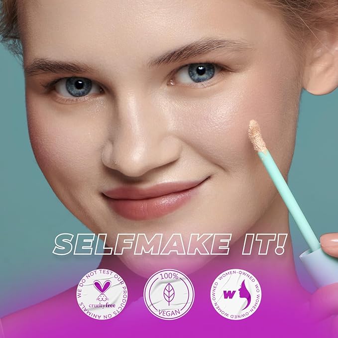 LAMEL OhMy Clear Face Full Coverage Foundation - Acne Coverage - Salicylic Acid & Tea Tree Extract - Dewy & Flawless Finish - Sensitive Skin Care - Organic & Oil-Free - 402, 1.35 fl.oz