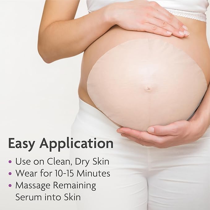 TriLASTIN Belly Masks - Belly Masks for Pregnant Women - Hydrating & Soothing for Itchy Skin - Reduces Stretch Marks - Safe for Sensitive Skin - Paraben & Phthalate-Free - Made in USA - 4 Pack