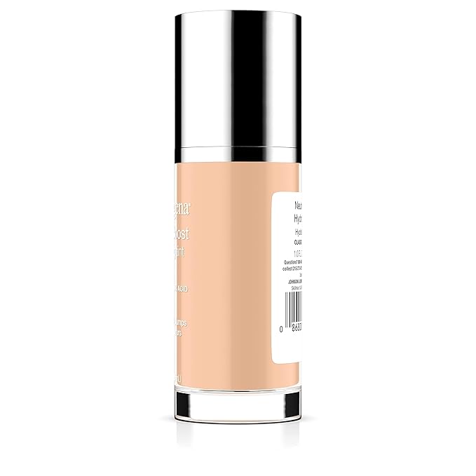 Neutrogena Hydro Boost Hydrating Tint Foundation Makeup for Dry Skin, with Hyaluronic Acid, Lightweight Oil-Free Water Gel, Non-Comedogenic 10 Classic Ivory, 1.0 fl. oz