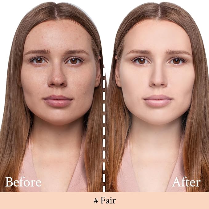 Foundation Balm, Matte Full Coverage Cream Foundation, Mature Skin Foundation, Creamy, Waterproof, Lightweight Face Makeup, 0.99 oz (FAIR)