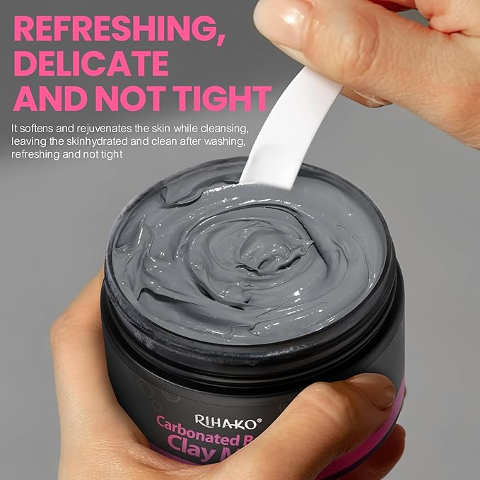 Carbonated Bubble Clay Mask -Exfoliation Face Mask | Detoxing Clay Mask for Blackhead Removal,Dull Skin,Skincare Facial Mask for Controlling Oil and Refining Pores,Mothers Day Gifts for Wife