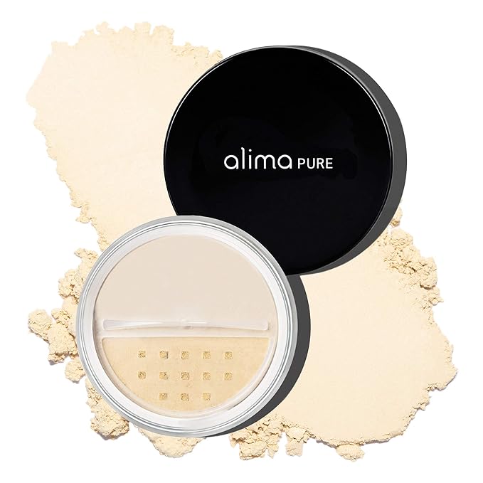 Alima Pure Matte Foundation Loose Mineral Powder Foundation Makeup, Loose Powder Makeup Oil Free Talc Free Powder, Natural Makeup Mineral Foundation Full Coverage Natural Foundation Powder .15 oz/4.5g