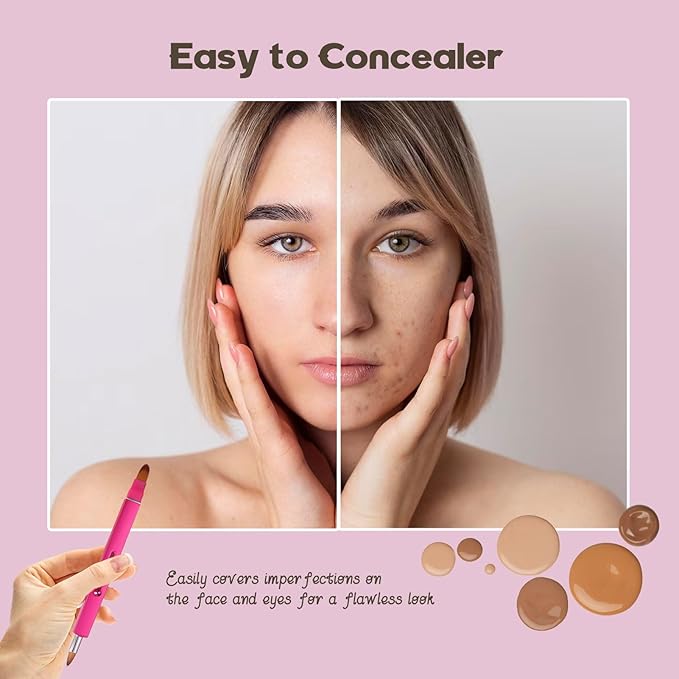 Lip Applicator Brush - 3 Pack Exquisite Professional Dustproof Retractable Lip Brush - Makeup Lipstick Lip Gloss Applicators (Pink Red Gold)