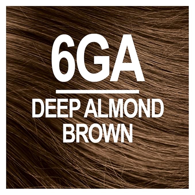 Naturtint 6GA Deep Almond Brown Permanent Hair Color (Pack of 1), Ammonia Free, Vegan, Cruelty Free, up to 100% Gray Coverage, Long Lasting Results (Packaging may vary)