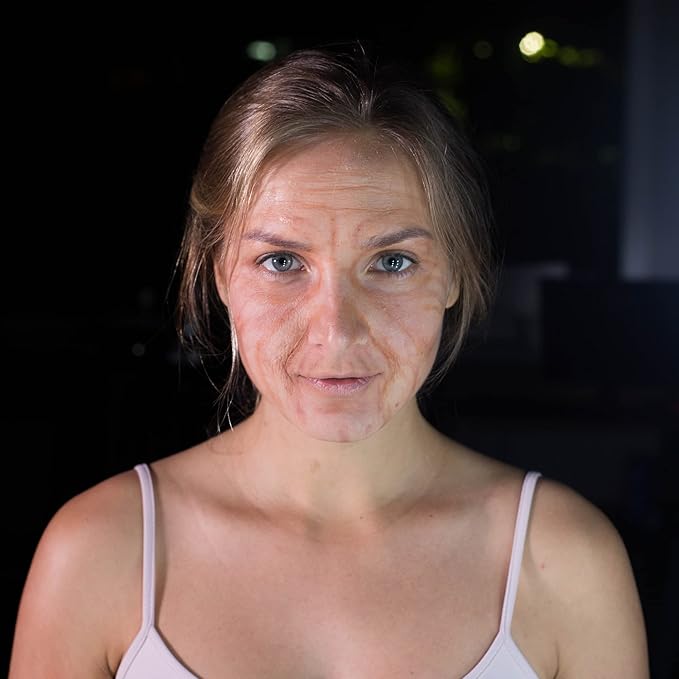 12-Color Flesh Tone Alcohol-Activated Palette, Tattoo Cover, Highly Pigmented Professional SFX Makeup for Film, Theatre, TV