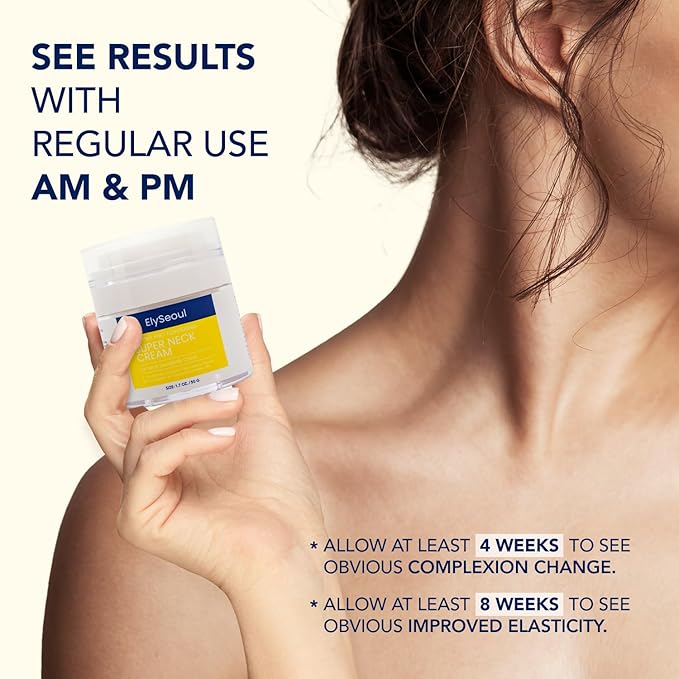 Korean Neck Cream for Firming & Tightening: Neck & Chest Anti-Aging Treatment for Crepey Sagging Skin & Wrinkles