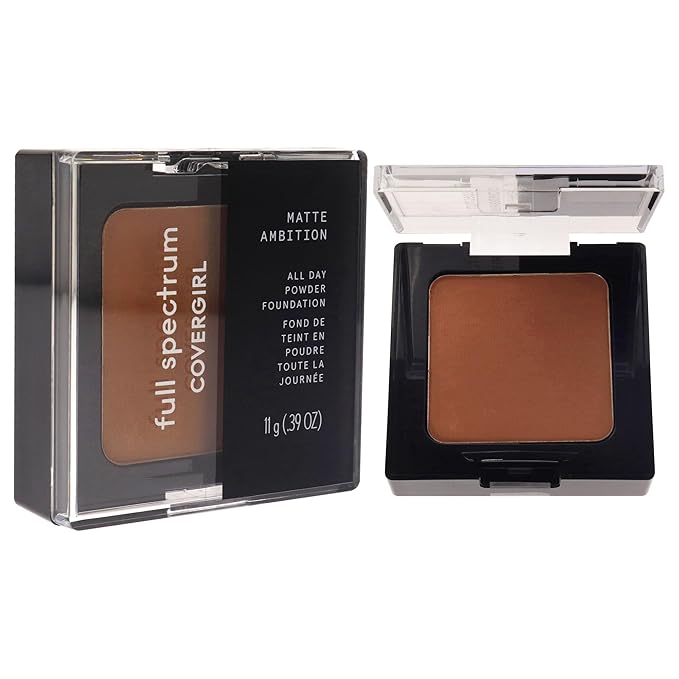COVERGIRL Matte Ambition, All Day Powder Foundation, Deep Cool 2, 0.38 Ounce