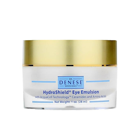 Dr. Denese SkinScience HydroShield Eye Emulsion Increased Hydration with Botanical Stem Cells, Sodium PCA, Watermelon Extract, Ceramides & Amino Acids - Improve the Look of Lines & Wrinkles - 1oz