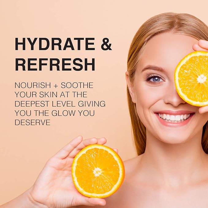 Vitamin-C Face Mist & Setting Spray for All Skin Types - Hyaluronic Acid, Aloe Vera & Rose Water - Skin Brightening, Anti-Aging, Moisturizing, Pore Minimizing - 4 Fl Oz