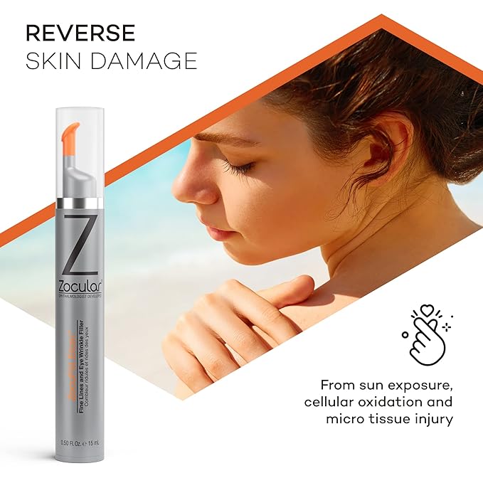 Zocufill Elixir Eye Gel and Face Serum - Eye Bags Treatment for Women and Men - Reduce the Appearance of Dark Circles, Puffy Eyes, Fine Lines and Wrinkles