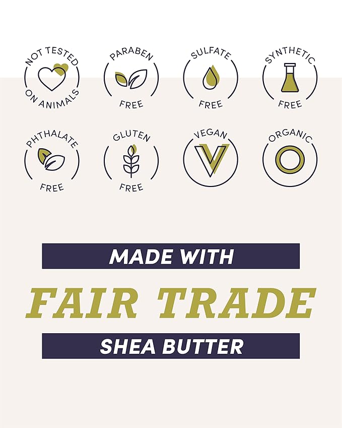 Eu'Genia Pregnancy Formula (Lavender, 12oz), 100% Pure Unrefined Ghanaian Shea, Premium Moisturizer Helps Prevent Stretch Marks, for All Skin & Hair Types