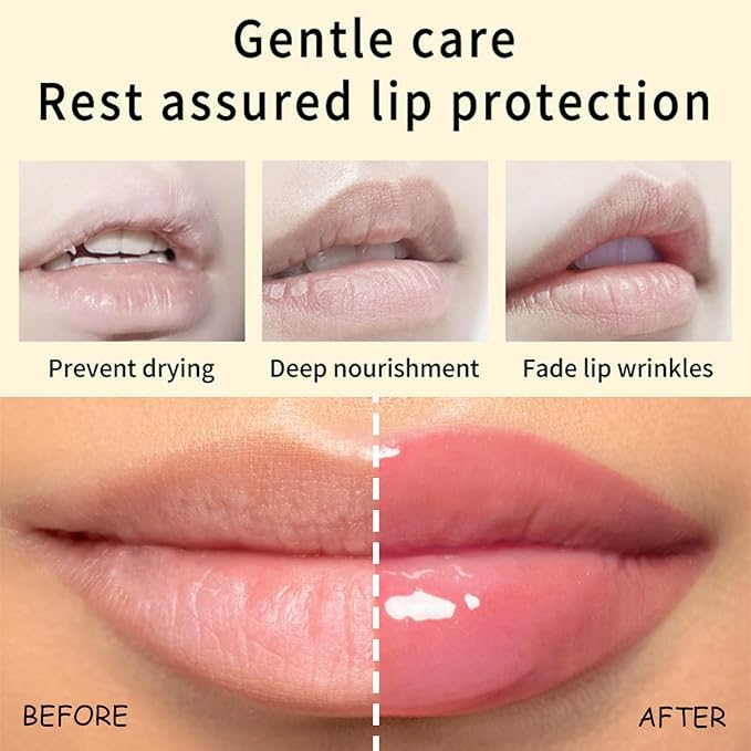 4 Colors Hydrating Jelly Lip Balm,Instantly Hydrate Lips Tinted Moisturizing Lip Balm For Dry Lips,Conditioning & Nourishing Lip Care Lip Moisturizer Fruit Lip Oil Jelly Lipstick (Green apple)