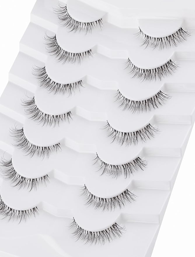 Natural Lashes Mink Natural Eyelashes False Eyelashes Natural Look False Lashes Wispy Eye Lashes Cat Eyelashes Fake Lashes KD292