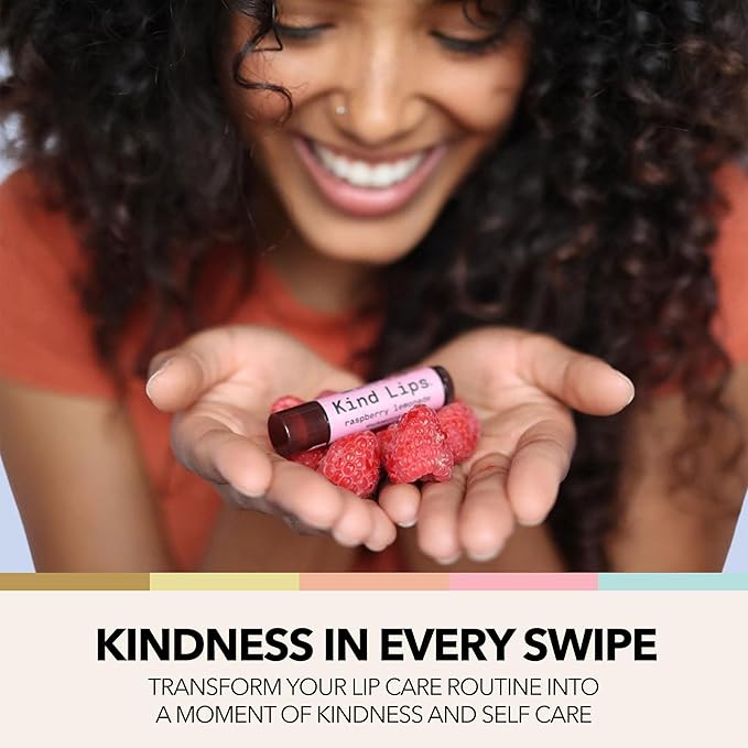 Kind Lips Lip Balm - Nourishing & Moisturizing Lip Care for Dry Lips with Shea Butter, Beeswax & Vitamin E | Vanilla Lemon Flavor | 0.15 Oz (Pack of 5)