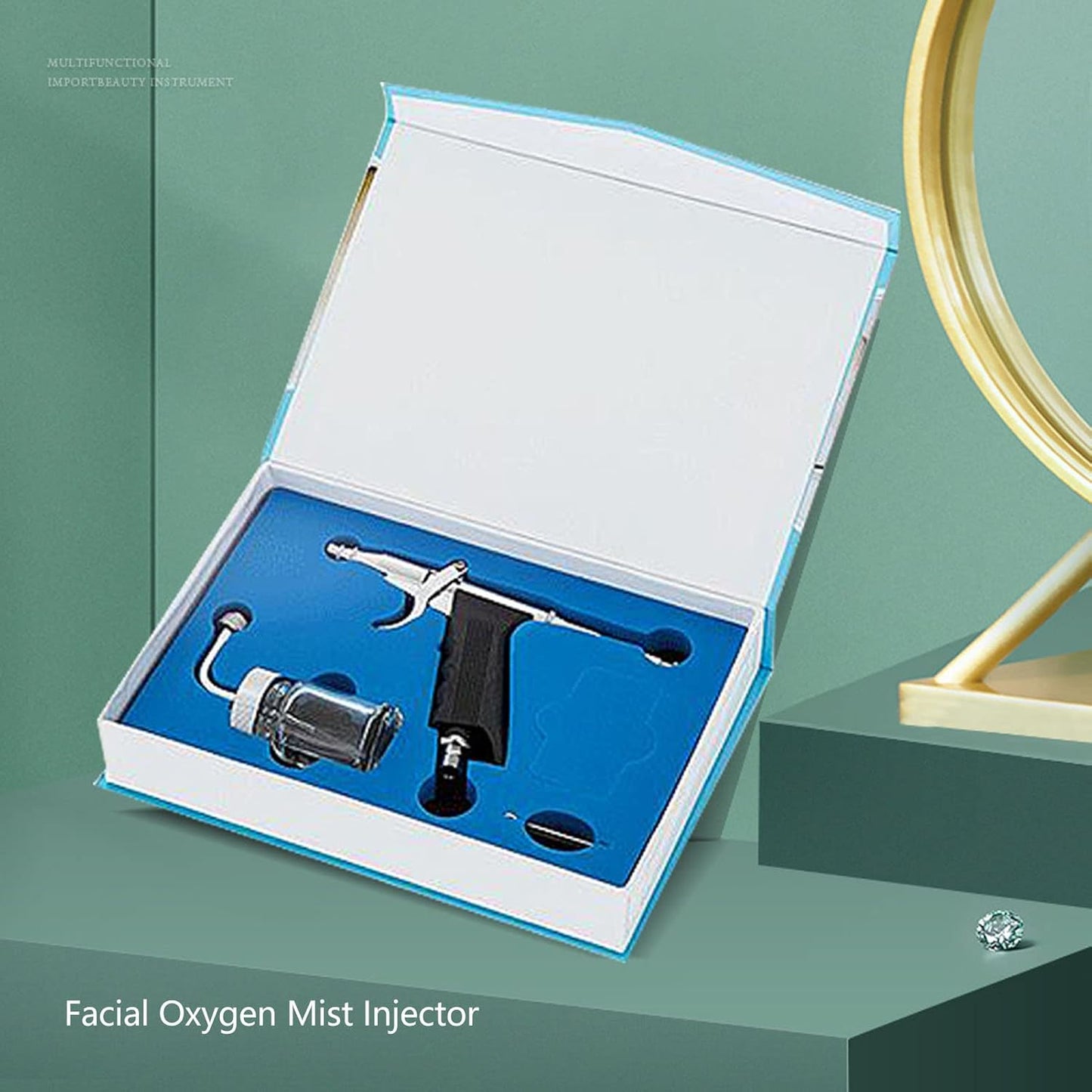 Facial Oxygen Injector Spray Gun Deep Moisturizing Skin Rejuvenation, Atomization Fine Mist Sprayer for Hydrating, Oil Control Portable Home Beauty Salon Use