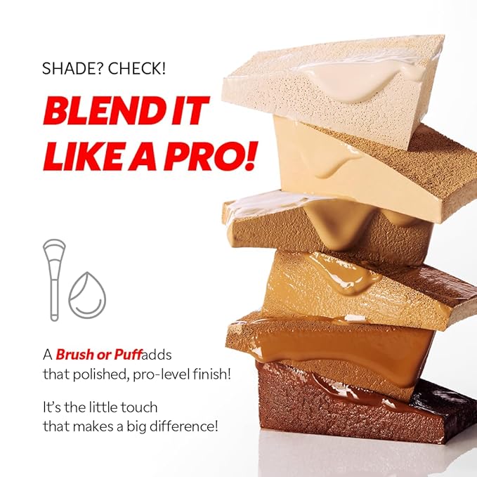 TIRTIR Mask Fit Red FoundationㅣLong Lasting Flawless Coverage, Energy Essence, Lightweight, Hydrating, Pore-Blurring, Breathable Satin Finish, Makeup, Radiant Skin, #27N Camel, 1.01 Fl Oz