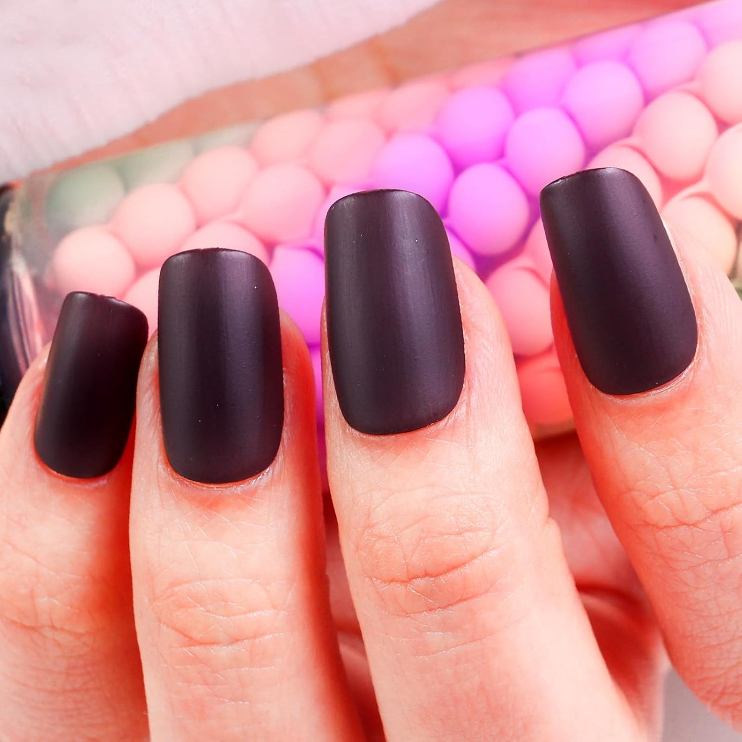 Matte Nail Polish Quick Dry Nail Lacquer for Nail Art Varnish, Mist Effect Matte Finish Velvet Nail Polish, 0.35 fl oz (Chocolate-21, 10 ML)