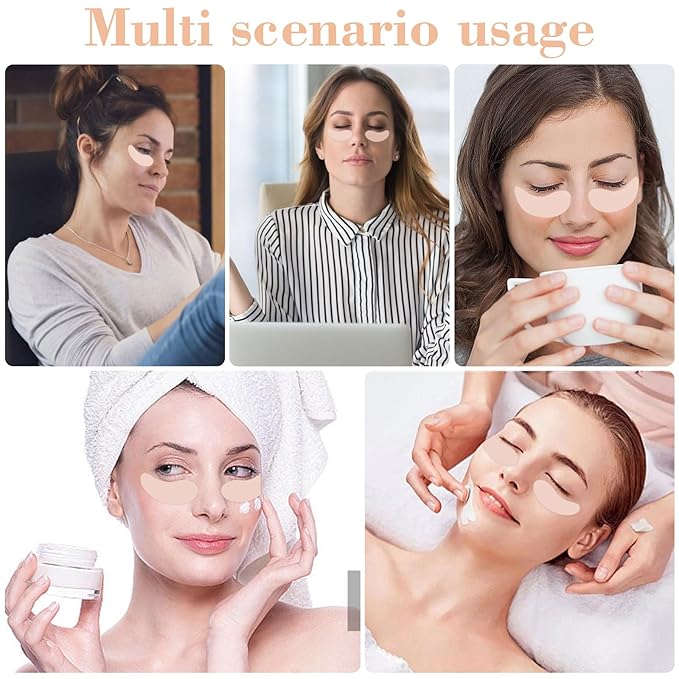 Reusable Silicone Eye Patches Mask Reduce Dark Circles Puffiness & Tired Eyes - 2 Refills Reusable Under Eye Patches for Adults Skincare Eye Treatment