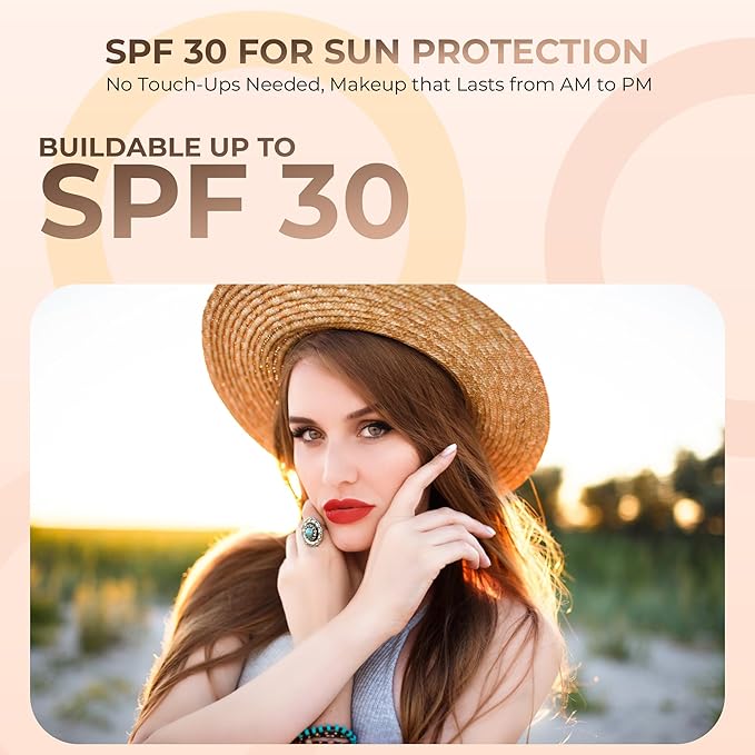 Foundation Powder Refill (Pink Bisque)(12 Gram Bag) By Sweet Face Minerals, Lightweight Mineral Loose Makeup Powder with SPF 20, Full Coverage Flawless Finish, Talc-free, Cruelty-Free, Refill Pouch