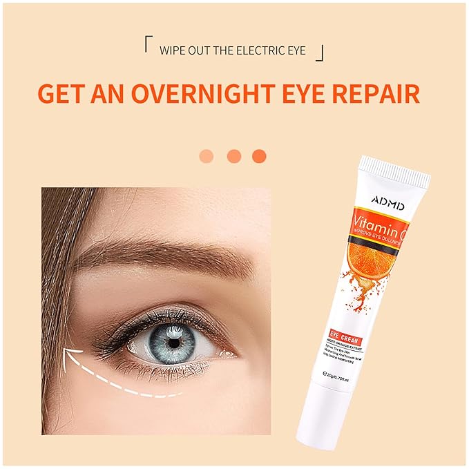 Eye Cream Vitamin C Eye Care Anti-Aging Against Wrinkles and Dark Circles Effective Anti-Aging Moisturizes Reduces Puffiness Dark Circles