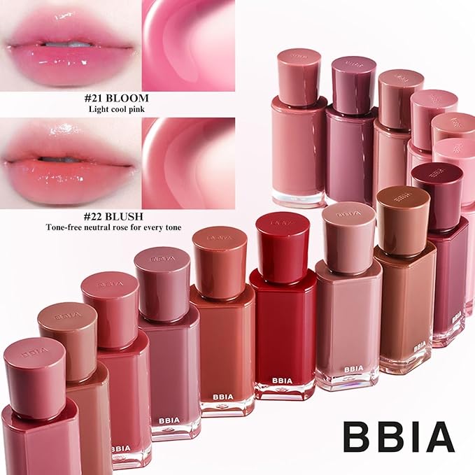 BBIA Glow Lip Tint – Lip Plumping, Volumizing Glossy & Glowy Lip Stain Naturally Moisturizing Comfortable Texture Lightweight Long-Lasting Vivid Color Non-Sticky Non-Dry Korean (15 SPRING, Pack of 1)