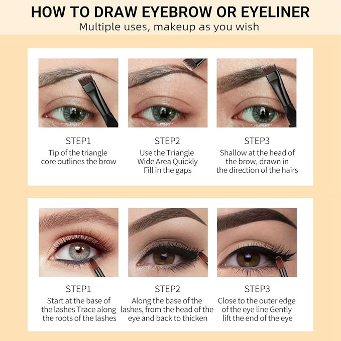 Eyebrow Pomade - Waterproof Brow Pomade for Long-lasting Results,Smudge Proof and Sweat Resistant Formula,Natural Eyebrow Makeup for All Skin Types and Tones - Light Brown