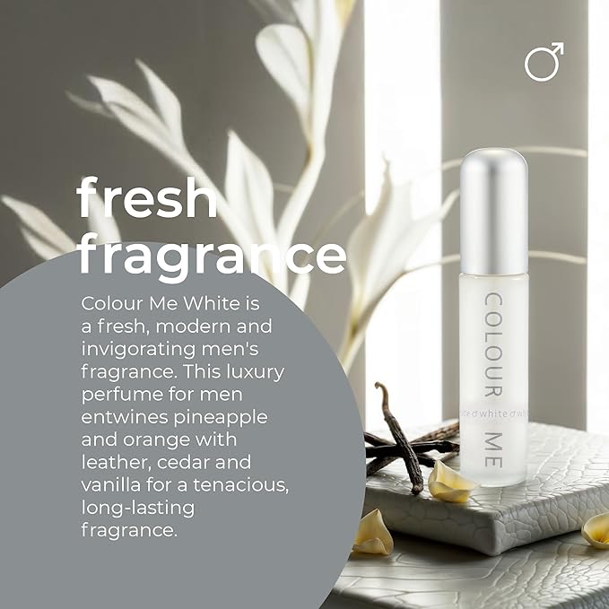 Milton-Lloyd Colour Me White - Cologne for Men - Aromatic Fougere Fragrances - Mens Cologne - Long Lasting Perfume for Men - Eau de Parfum - 1.7 oz