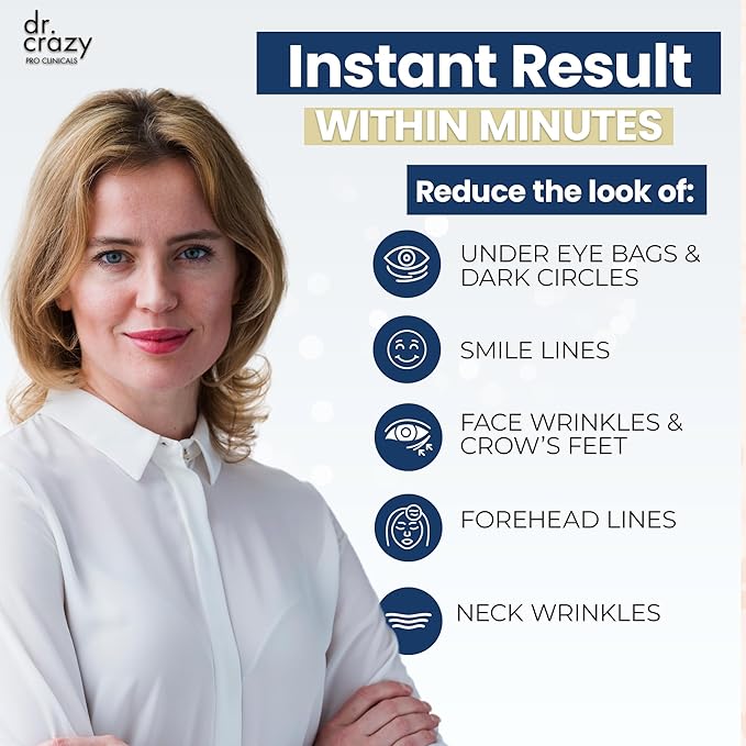 Bag Buster Eye Cream | Instant Reduction | Rapid Eye and Face Lift | Anti-Aging | instantly Reduces, Wrinkles, Dark Circles, Fine Lines, Under Eye Bags | Powdery Residue Or Flakes Free Formula | 10ml