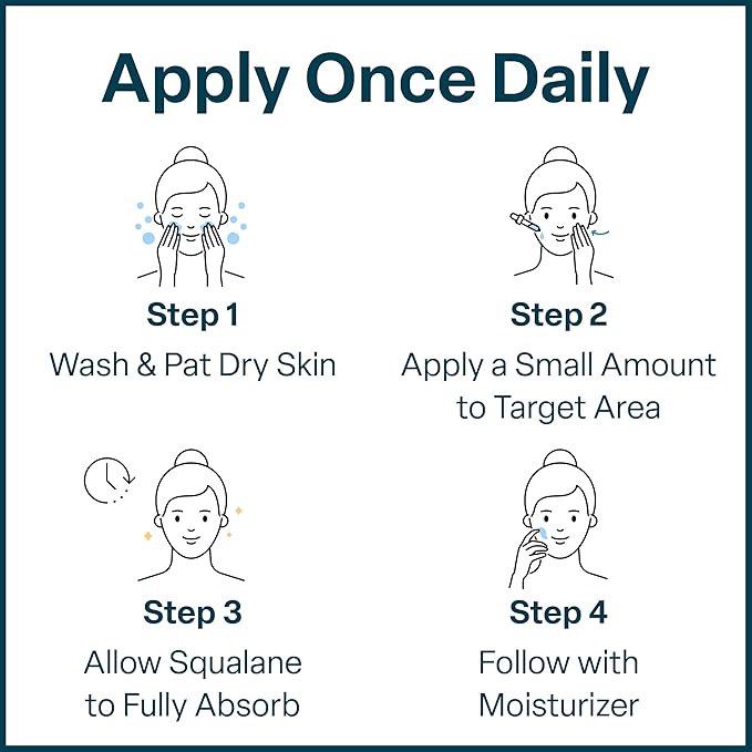 QRxLabs Pure Organic Squalane Oil & Vitamin E Oil for Face & Skin - 2 Fl Oz - USDA & ECOCERT Certified Organic Sugarcane - Hydrating Facial, Body & Hair Formula - Reduces Fine Lines & Wrinkles