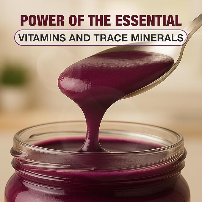 Biolore Sea Moss Gel - Elderberry 16oz, Wildcrafted Irish Seamoss with Essential Vitamins & Trace Minerals, Vegan Superfood Made in USA