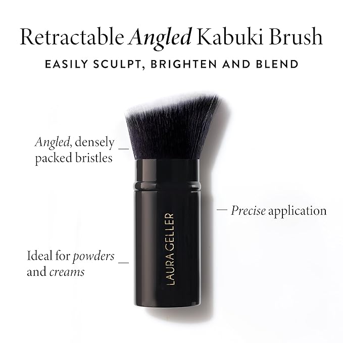LAURA GELLER NEW YORK Baked Balance-n-Brighten Foundation with Kabuki Brush Makeup Set, Toffee