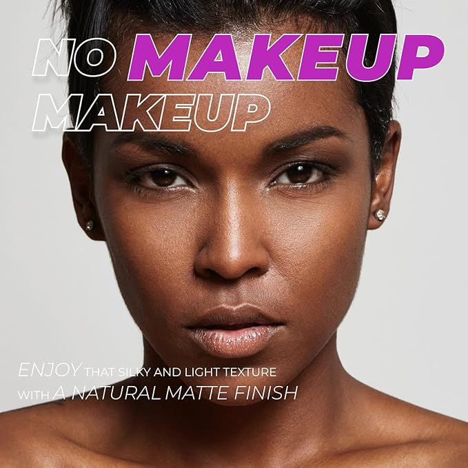 LAMEL OhMy Clear Face Full Coverage Foundation - Acne Coverage - Salicylic Acid & Tea Tree Extract - Dewy & Flawless Finish - Sensitive Skin Care - Organic & Oil-Free - 411, 1.35 fl.oz