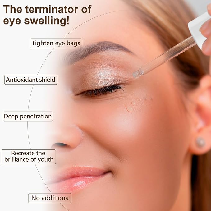 Caffeine Solution 5% + EGCG Eye Serum, 30ML Moisturizing Caffeine Eye Serum, Targets Dark Circles & Puffiness, Smooths Fine Lines