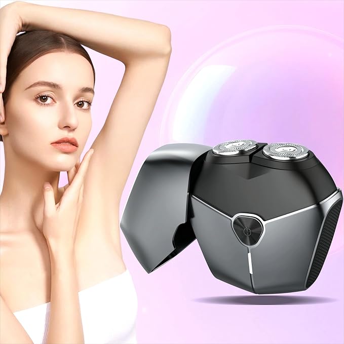 Electric Shavers for Women, Womens Electric Leg Shaver Cordless Painless Facial Hair Removal for Arms and Underarms Bikini Trimmer Electronic Razors for Shaving Portable and Safe Wet and Dry Use