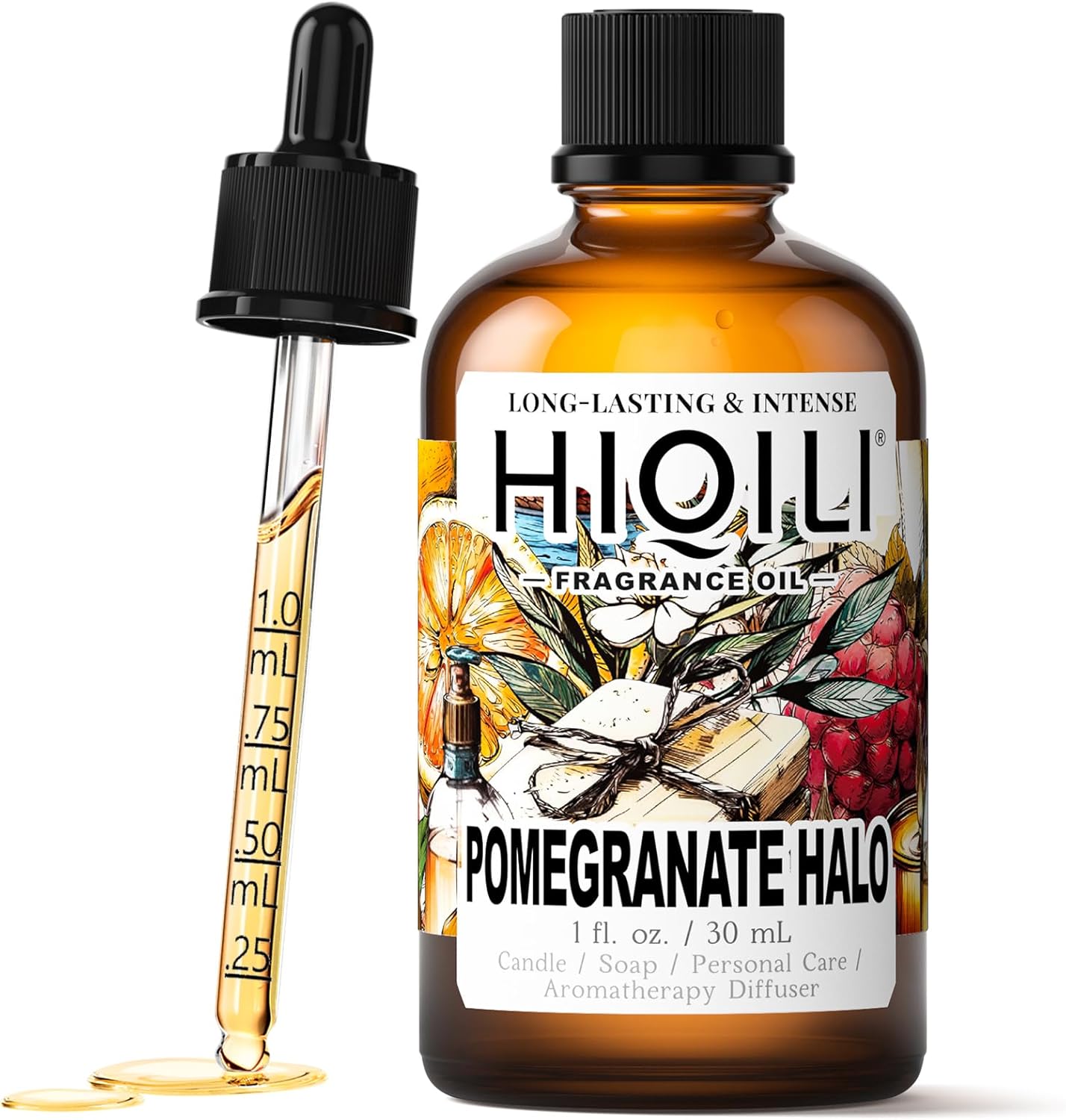 HIQILI Pomegranate Halo Fragrance Oil - 1 Fl Oz