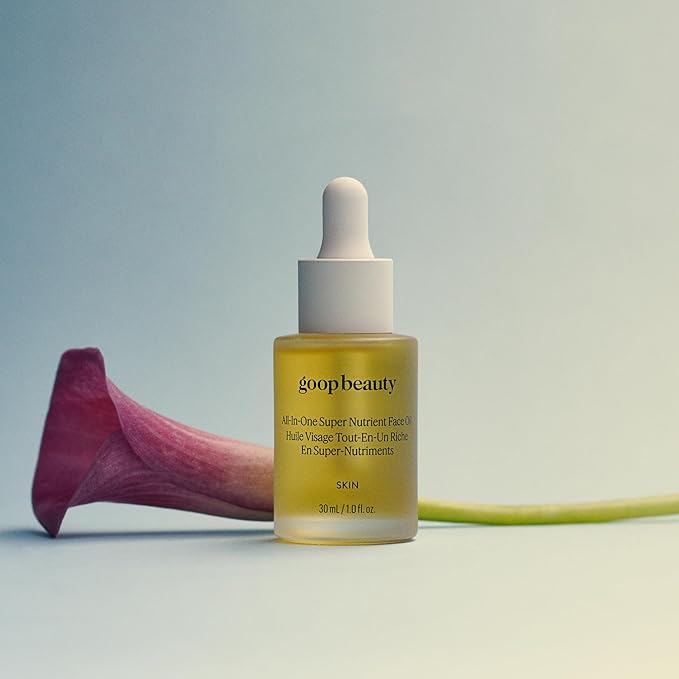 goop Beauty Nutrient Face Oil | Anti Aging Moisturizer for Smooth Skin Texture & Wrinkles | Bakuchiol, Cacay, & Organic Amla | 1 fl oz