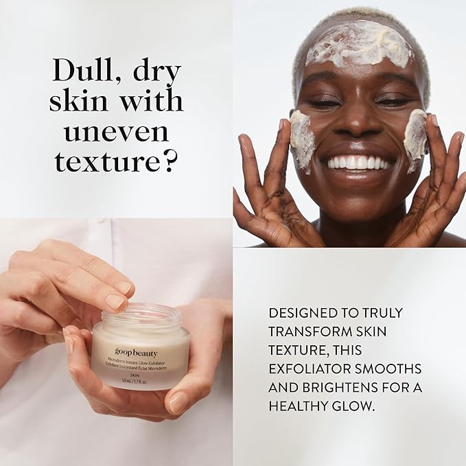 goop Beauty Microderm Exfoliator | Microdermabrasion Scrub to Smooth Textured Skin | Physical & Chemical Exfoliant | Micro-Exfoliating Minerals & Glycolic Acid | 0.5 fl oz
